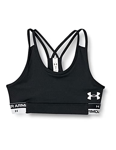 Under Armour Mädchen HeatGear Armour Novelty Sport-BH schwarz, schwarz, Klein von Under Armour