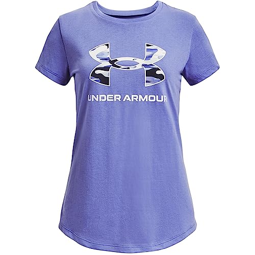 Under Armour Mädchen T-Shirt Sportstyle Logo 1361182 Baja Blue 149-160 von Under Armour