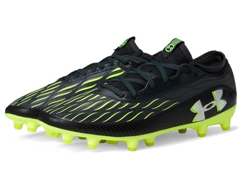 Under Armour Magnetico Select 4 Fußballschuhe für Erwachsene, unisex, (001) Schwarz/Anthrazit/Weiß, 14 Women/12.5 Men von Under Armour