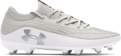 Under Armour Magnetico Select 4 Fußballschuhe für Erwachsene, unisex, (100) Weiß/Weißer Ton/Metallic-Silber, 12.5 Women/11 Men von Under Armour