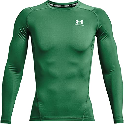 Under Armour Men's Armour HeatGear Compression Long-Sleeve T-Shirt , Team Kelly Green (305)/White, X-Large von Under Armour