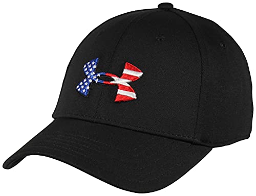 Under Armour Men's Freedom Blitzing Hat, Black (001)/Red, X-Large/XX-Large von Under Armour