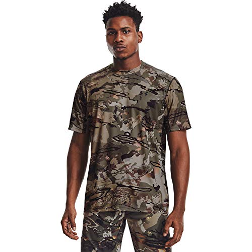 Under Armour Men's Iso-chill Brushline Short Sleeve T-shirt , Ua Forest All Season Camo (994)/Black , X-Large von Under Armour