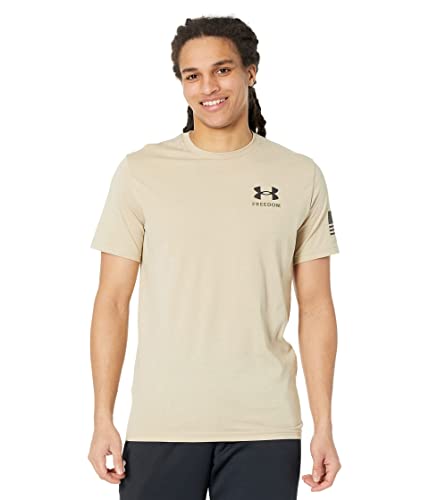 Under Armour Men's New Freedom Banner T-Shirt , Desert Sand (290)/Black , Small von Under Armour