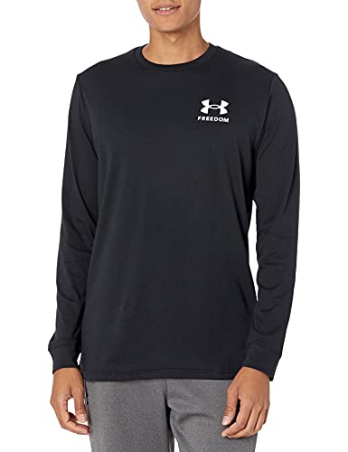 Under Armour Men's New Freedom Flag Long Sleeve T-Shirt , Black (001)/White , XX-Large von Under Armour