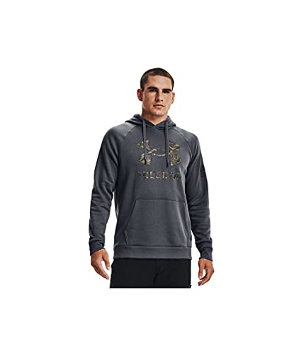 Under Armour Men's New Freedom Fleece Hoodie , Pitch Gray (012)/Toddy Green , 3X-Large von Under Armour