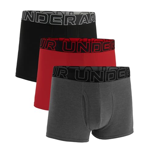 Under Armour Men's Performance Cotton 3" 3 Pack Solid Boxer Briefs von Under Armour