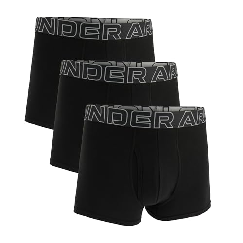 Under Armour Men's Performance Cotton 3" 3 Pack Solid Boxer Briefs von Under Armour
