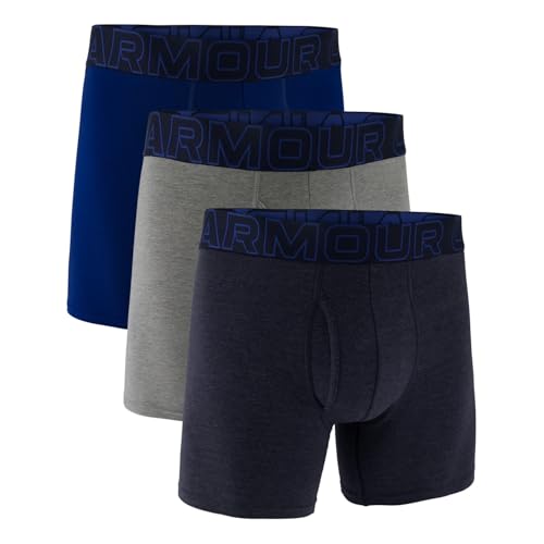 Under Armour Men's Performance Cotton 6" 3 Pack Solid Boxer Briefs von Under Armour