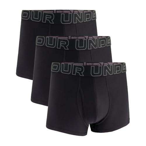 Under Armour Herren Tech Performance Boxershorts im 3er-Pack, 8 cm Beinlänge – atmungsaktiv, feuchtigkeitsableitend, weiches Tragegefühl, ganztägiger Komfort von Under Armour