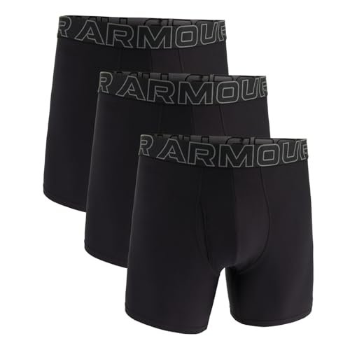 Under Armour Men's Performance Tech 6" 3 Pack Solid Boxer Briefs von Under Armour