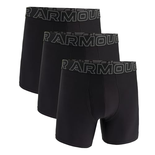 Under Armour Men's Performance Tech 6" 3 Pack Solid Boxer Briefs von Under Armour