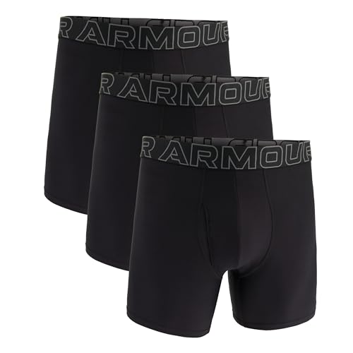 Under Armour Men's Performance Tech 6" 3 Pack Solid Boxer Briefs von Under Armour
