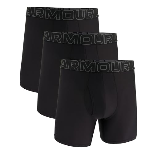 Under Armour Men's Performance Tech Mesh 6" 3 Pack Solid Boxer Briefs von Under Armour
