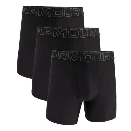 Under Armour Herren Tech Mesh Boxershorts im 3er-Pack, 15 cm Beinlänge – atmungsaktiv, feuchtigkeitsableitend, weiches Tragegefühl, ganztägiger Komfort von Under Armour