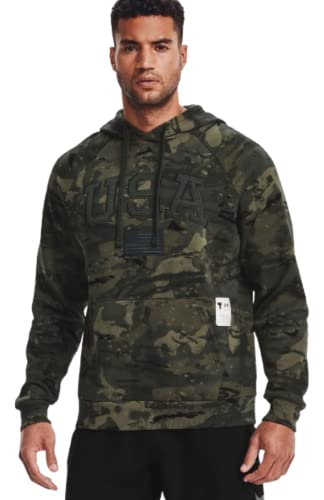 Under Armour Men's Project Rock USA Camo Loose Fit Pullover Hoodie Sweatshirt von Under Armour