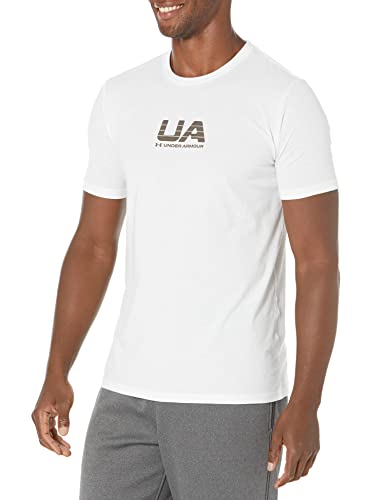 Under Armour Men's Standard Archive Vintage Short Sleeve T-Shirt, (100) White / / Afterglow, Medium von Under Armour
