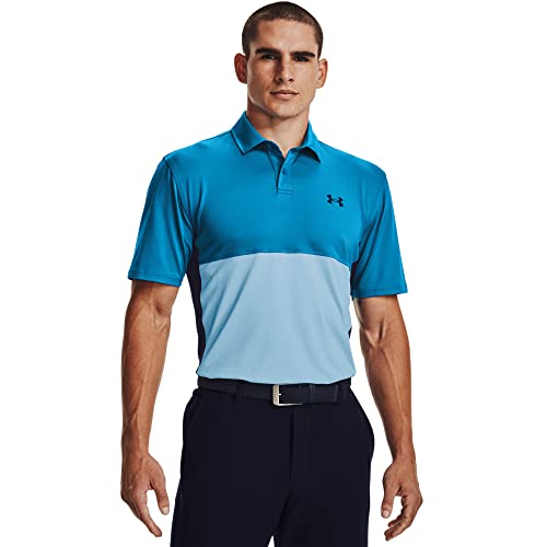 Under Armour Men's Standard Performance Blocked Golf Polo, Victory Blue (474)/Blue, 4X-Large von Under Armour