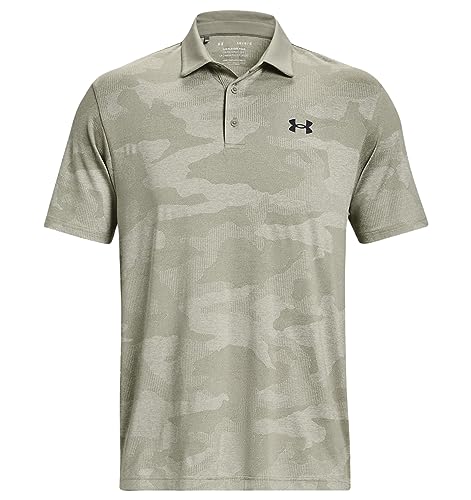 Under Armour Men's Standard Playoff 2.0 Short Sleeve Jacquard Polo, (504) Grove Green/Olive Tint/Grove Green, XX-Large von Under Armour