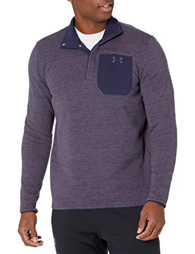 Under Armour Men's Standard Specialist Henley 2.0 1/4 Zip T-Shirt, (411) Midnight Navy/Tempered Steel/Midnight Navy, 4X-Large von Under Armour