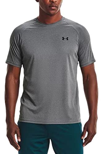 Under Armour Men's UA Tech 2.0 T-Shirt (Pitch Gray/Black, Small) von Under Armour