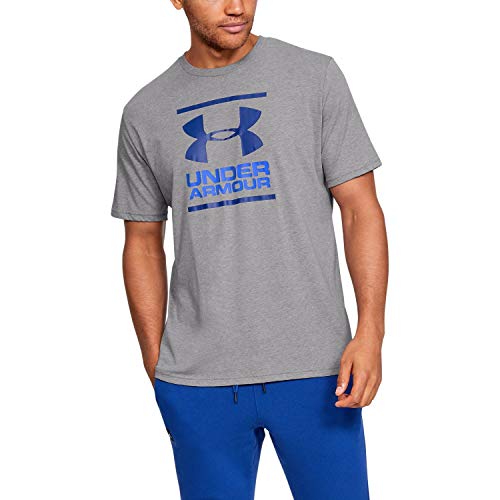 Under Armour - Mens UA GL Foundation SS T-Shirt, Color See/Versa Blue (036), Size: Large x Tall von Under Armour