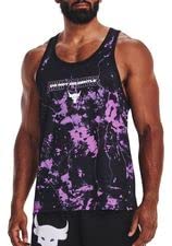 Under Armour Mens UA Project Rock Print Mesh Tank Top, T-Shirt Black/Purple L von Under Armour