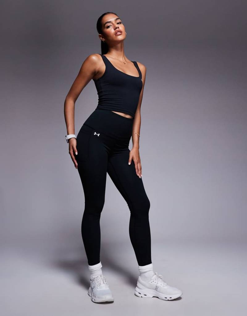 Under Armour - Motion - Leggings in Schwarz mit ultrahohem Bund von Under Armour