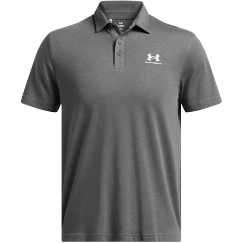 Under Armour NOS UA Icon Polo-Gry,Castleroc Elektro Peach - M von Under Armour
