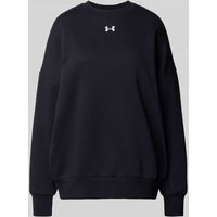 Under Armour Oversized Sweatshirt mit gerippten Abschlüssen in Black, Größe M von Under Armour