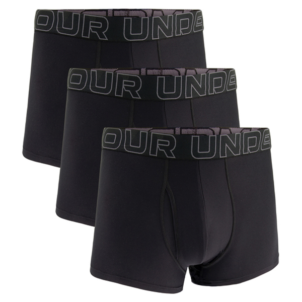 Under Armour - Performance Tech 3 Solid Boxerjock 3 Pack - Alltagsunterwäsche Gr 5XL schwarz von Under Armour