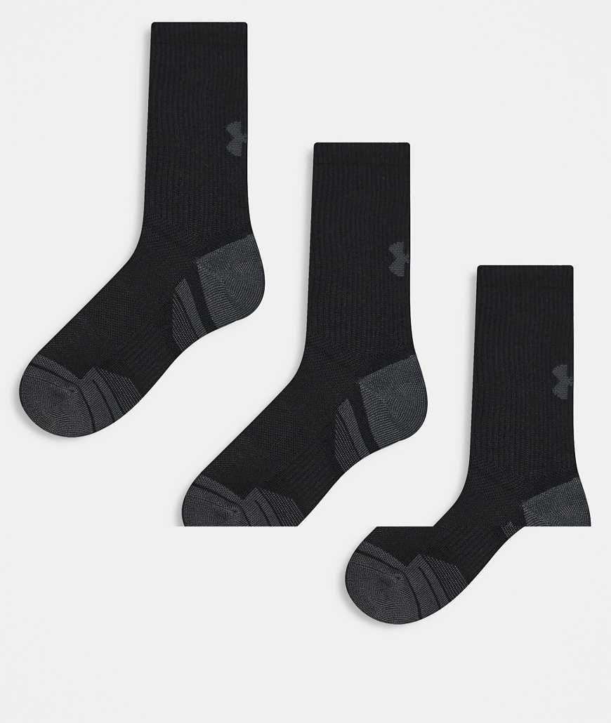 Under Armour - Performance Tech - 3er-Pack Crew-Socken in Schwarz von Under Armour