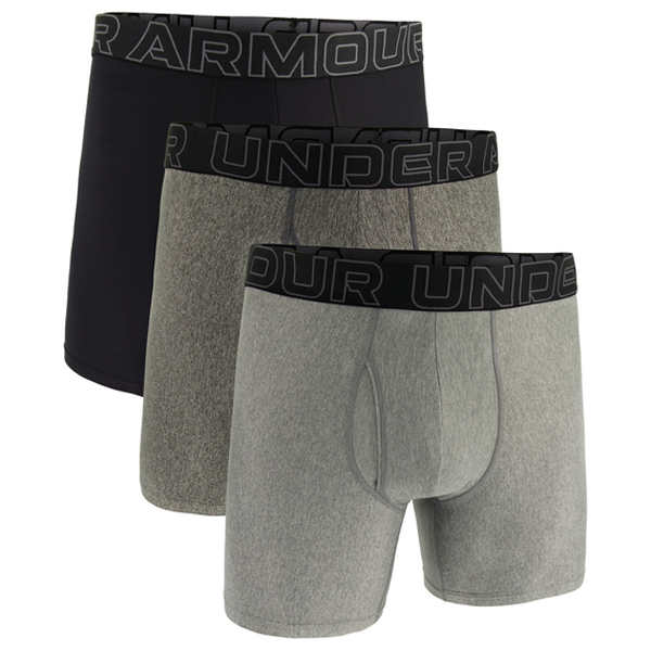 Under Armour - Performance Tech 6 Solid Boxerjock 3 Pack - Alltagsunterwäsche Gr 5XL grau von Under Armour