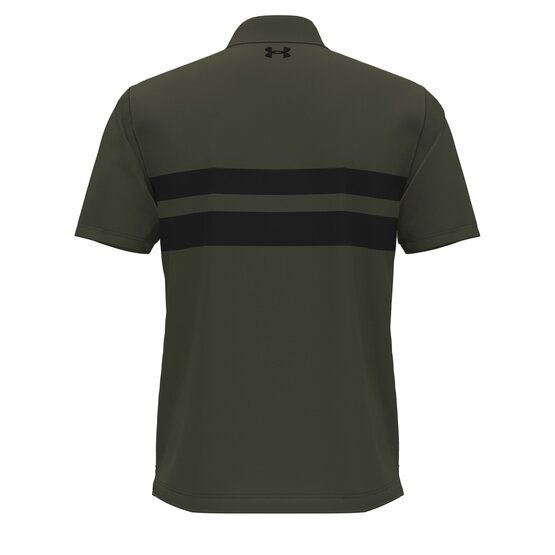 Under Armour Playoff 3.0 Polo-Dual Chest Stripe Halbarm Polo oliv von Under Armour