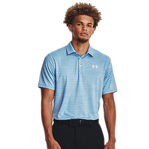 Under Armour Playoff 3.0 Print Herren Golf-Poloshirt WHT Cosmic 105 L von Under Armour