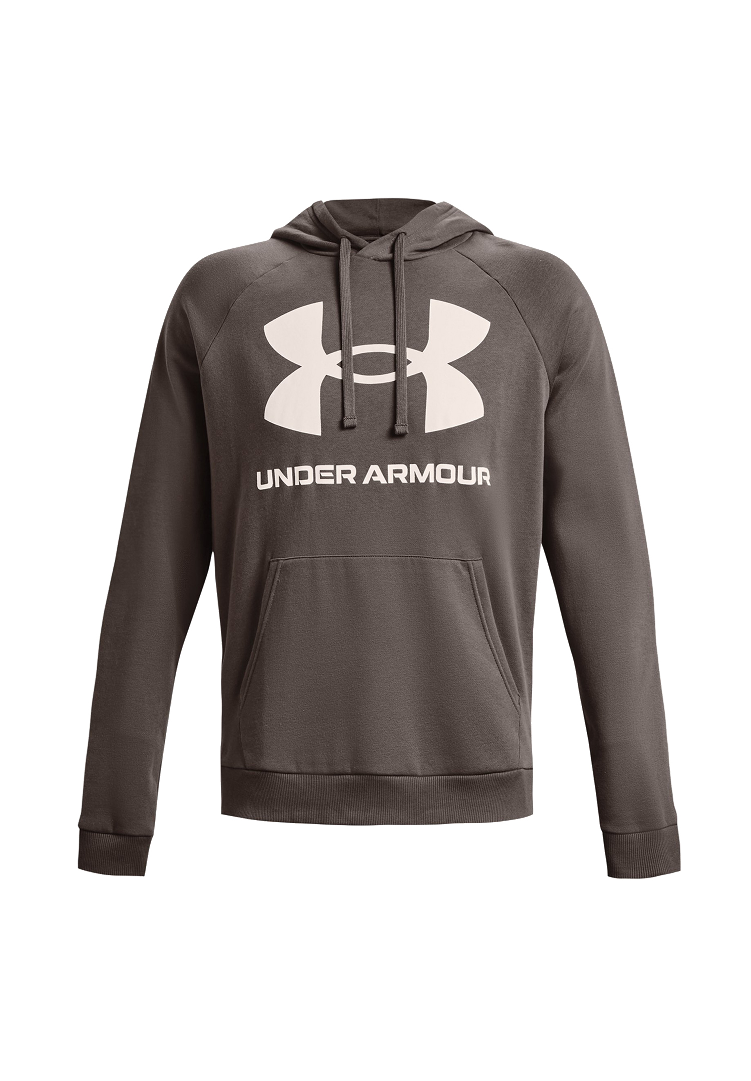 Under Armour Rival Fleece Big Logo Hoodie Herren Sweatshirt 1357093 176 braun von Under Armour