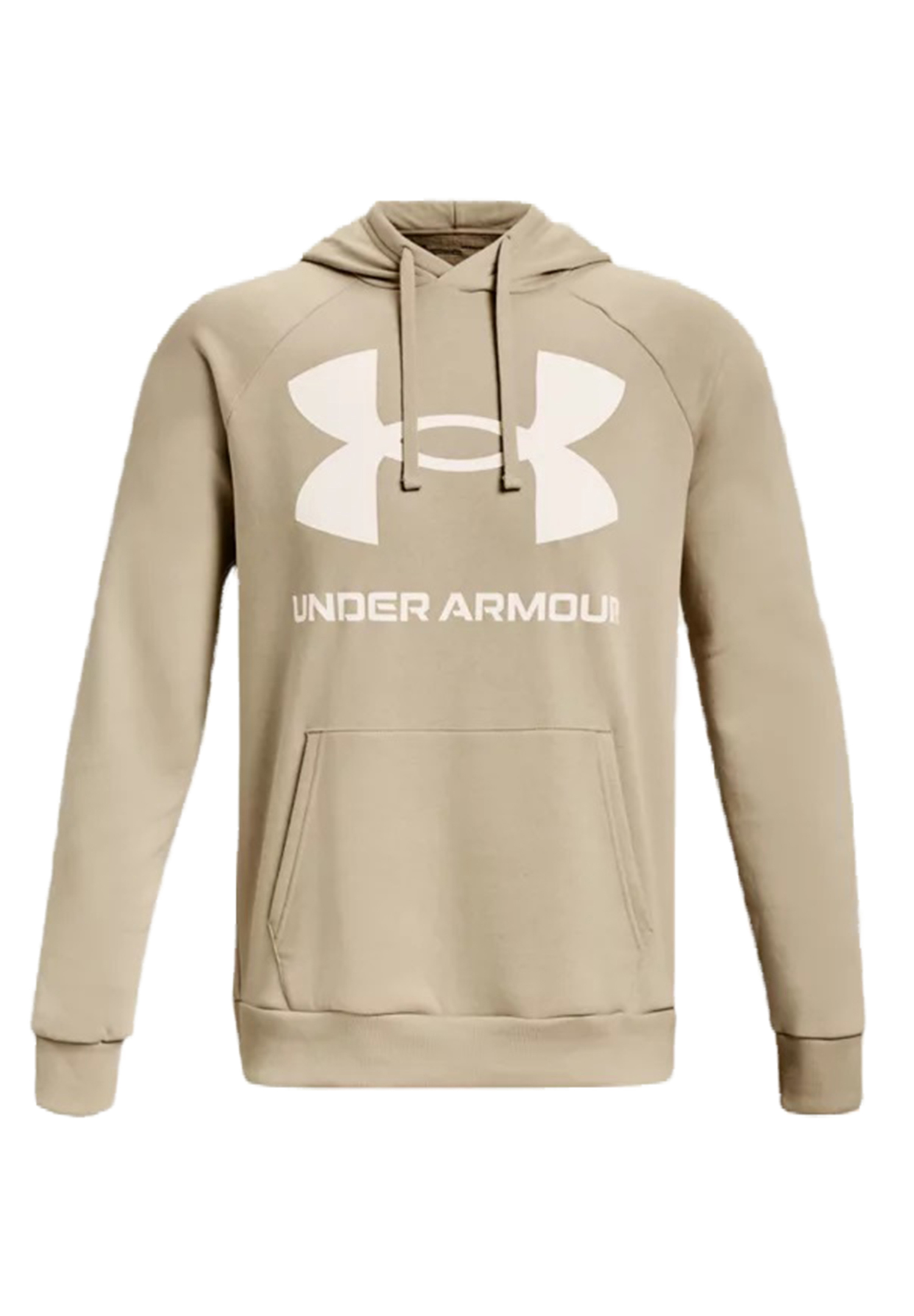 Under Armour Rival Fleece Big Logo Hoodie Herren Sweatshirt 1357093 290 khaki von Under Armour