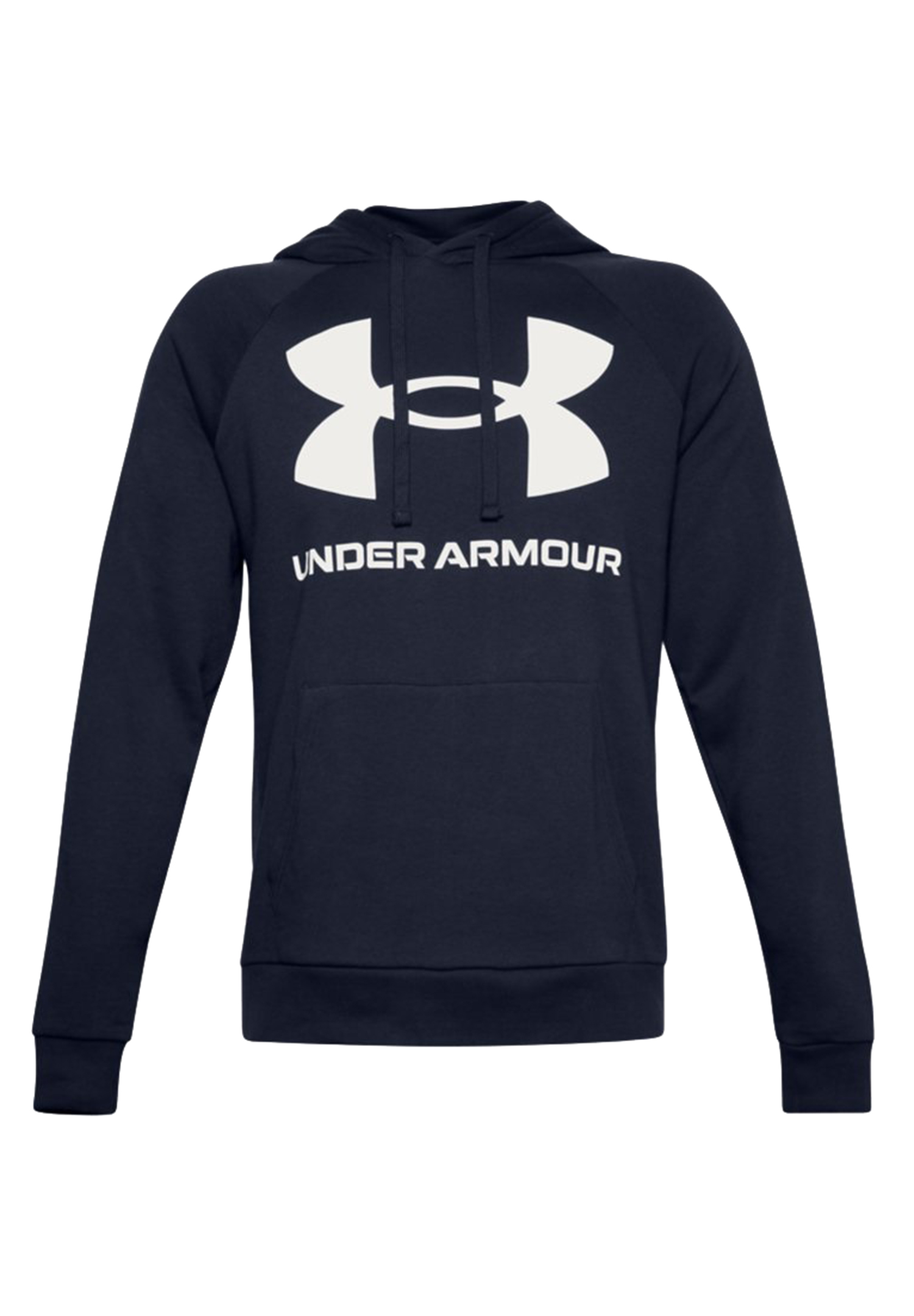 Under Armour Rival Fleece Big Logo Hoodie Herren Sweatshirt 1357093 410 blau von Under Armour