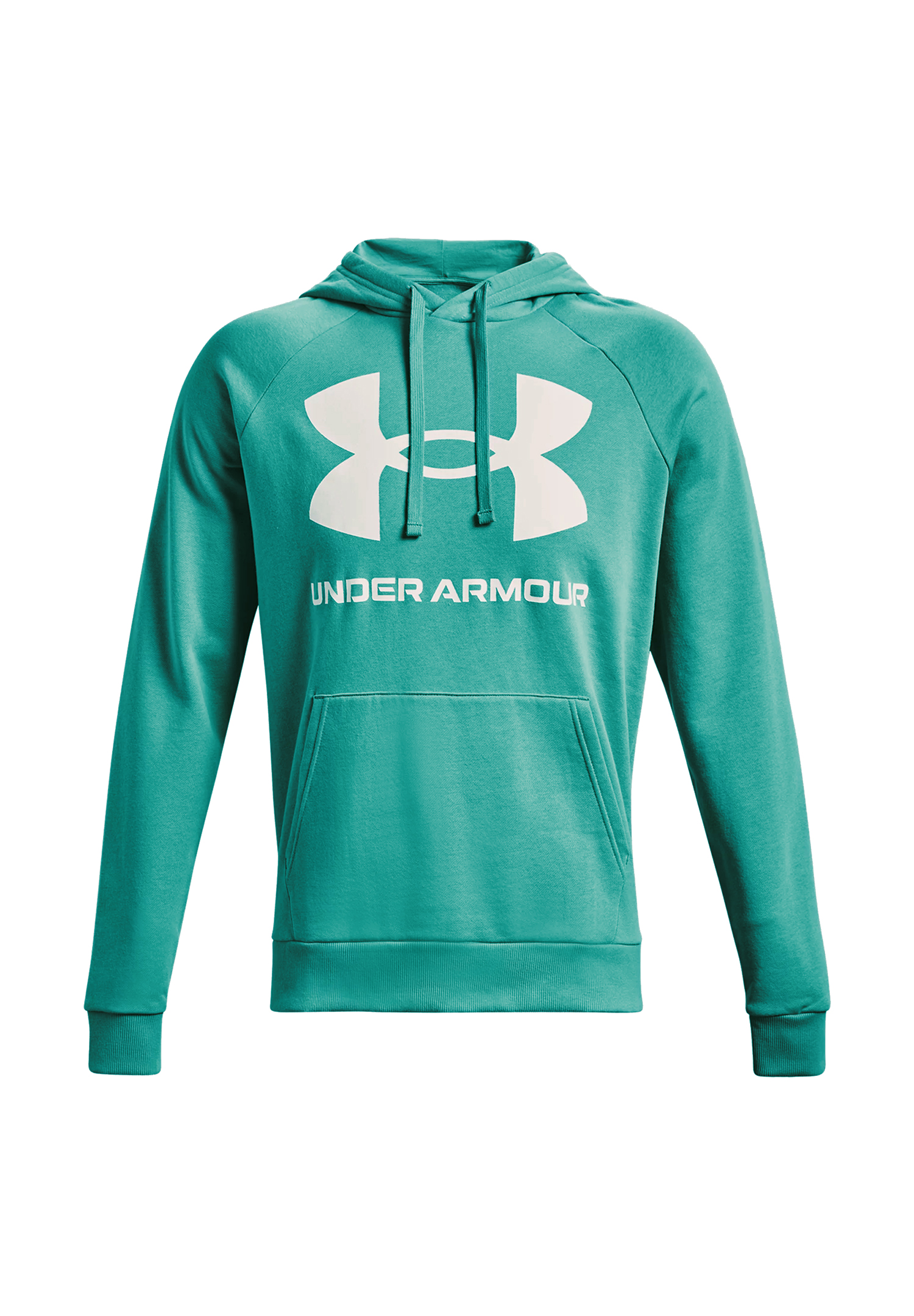 Under Armour Rival Fleece Big Logo Hoodie Herren Sweatshirt 1357093 722 grün von Under Armour