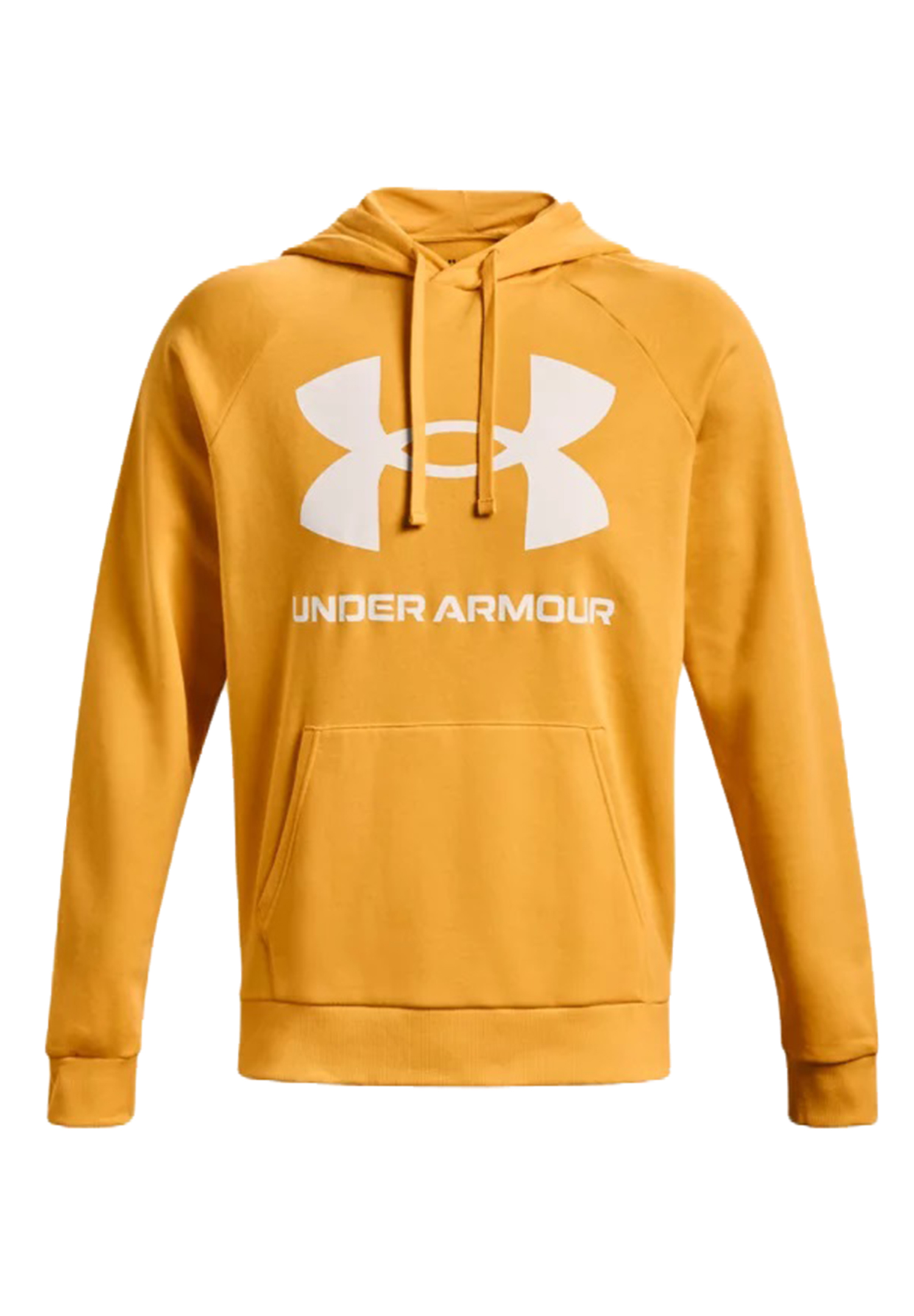 Under Armour Rival Fleece Big Logo Hoodie Herren Sweatshirt 1357093 782 gelb von Under Armour