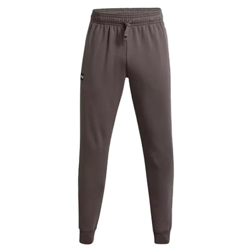 Under Armour Rival Fleece Joggers, komfortable und warme Trainingshose für Männer, Herren Sporthose mit Loser Passform Herren, Fresh Clay/Onyx White, XXL von Under Armour