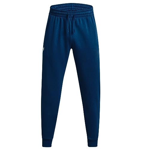 Under Armour Rival Fleece Jogginghose Herren blau/weiß, XXL von Under Armour