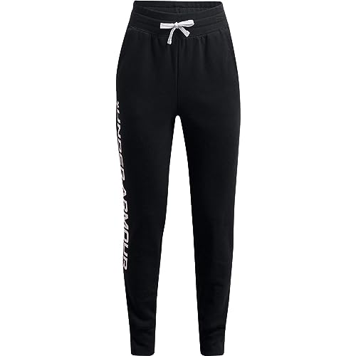 Under Armour Rival Fleece Jogginghose Kinder schwarz/weiß, YLG von Under Armour