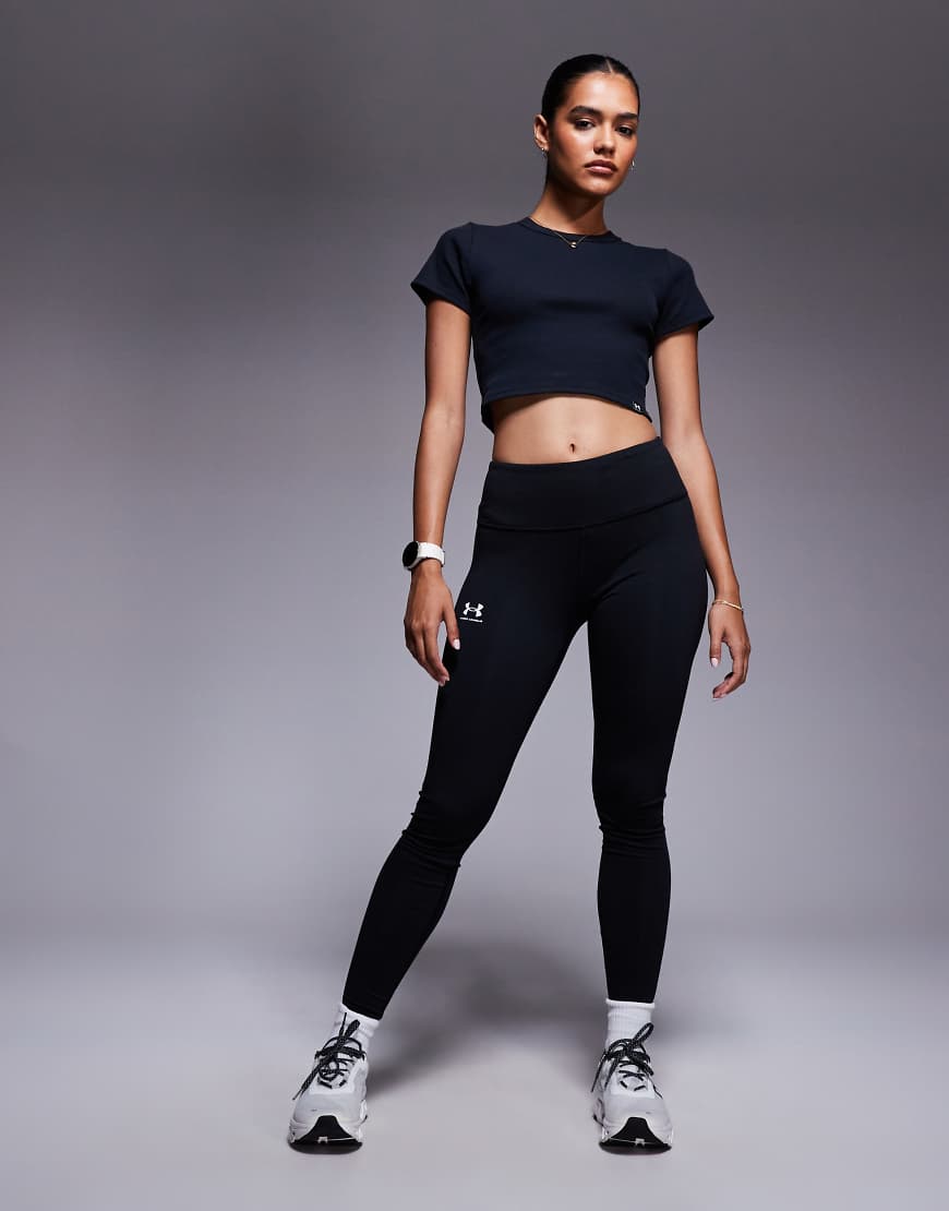 Under Armour - Rival - Leggings in Schwarz von Under Armour