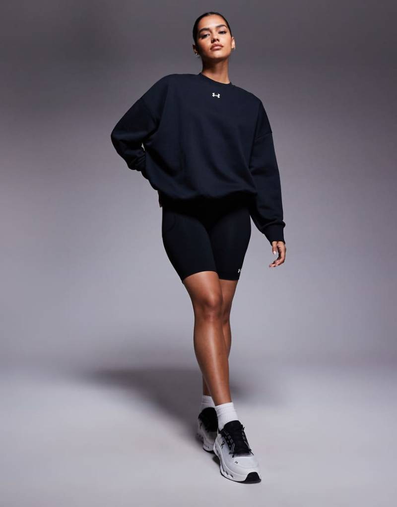 Under Armour - Rival - Oversize-Sweatshirt aus Fleece in Schwarz von Under Armour