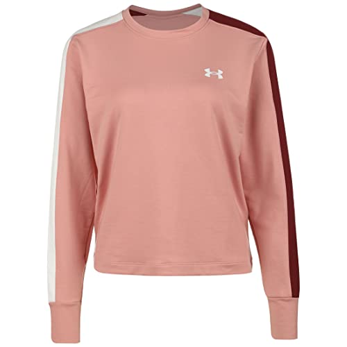 Under Armour Rival Terry CB Trainingssweat Damen Altrosa/weiß, XL von Under Armour