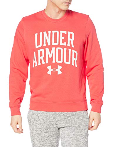 Under Armour Rival Terry Crew Trainingssweat Herren rot/weiß, M von Under Armour