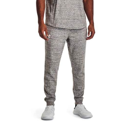 Under Armour Rival Terry Jogginghose Herren hellgrau/weiß, L von Under Armour