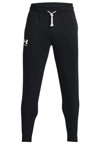 Under Armour Rival Terry Jogginghose Herren schwarz/weiß, XXL von Under Armour