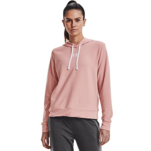 Under Armour Rival Terry Kapuzenpullover Damen rosa, M von Under Armour